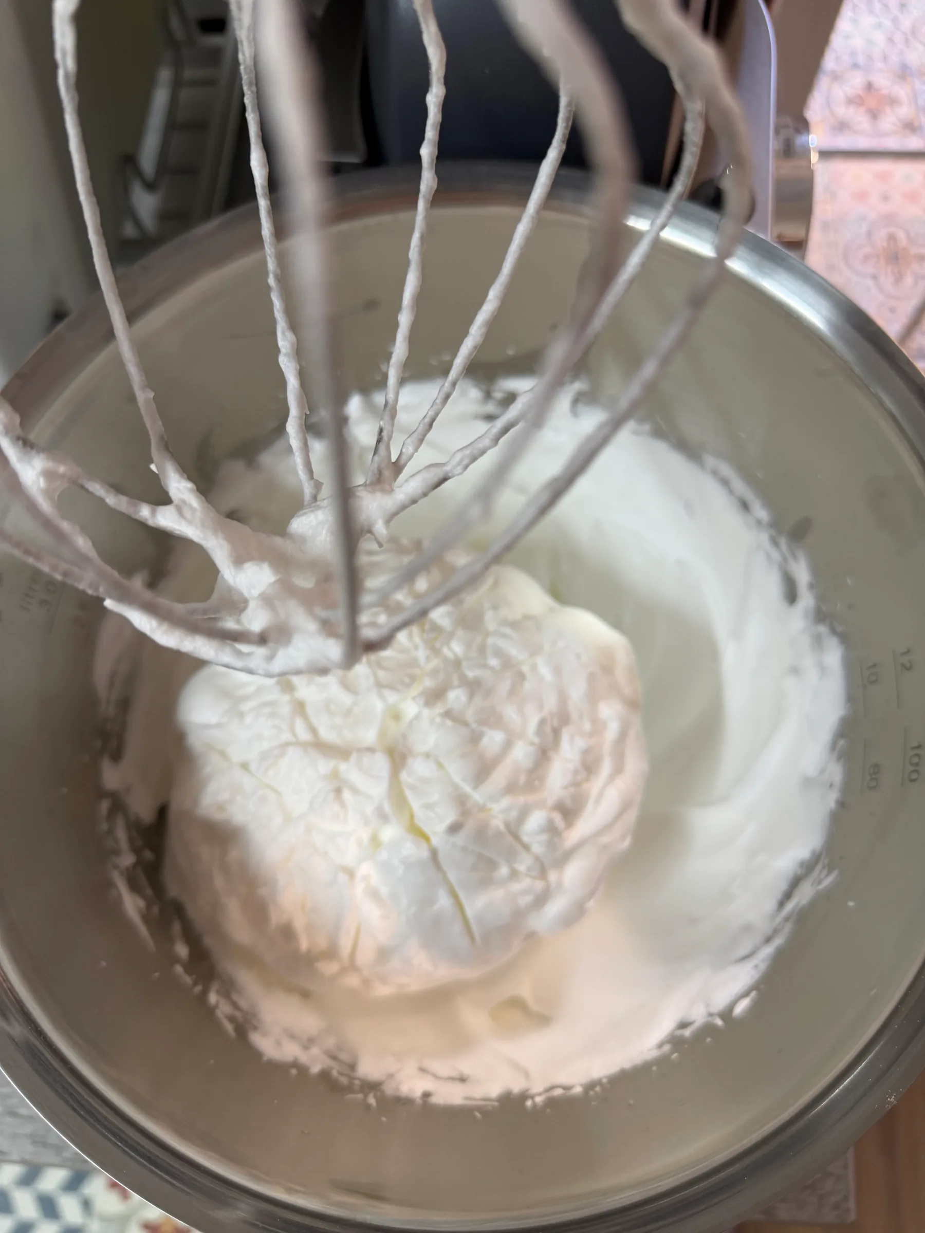 Whipped egg whites
